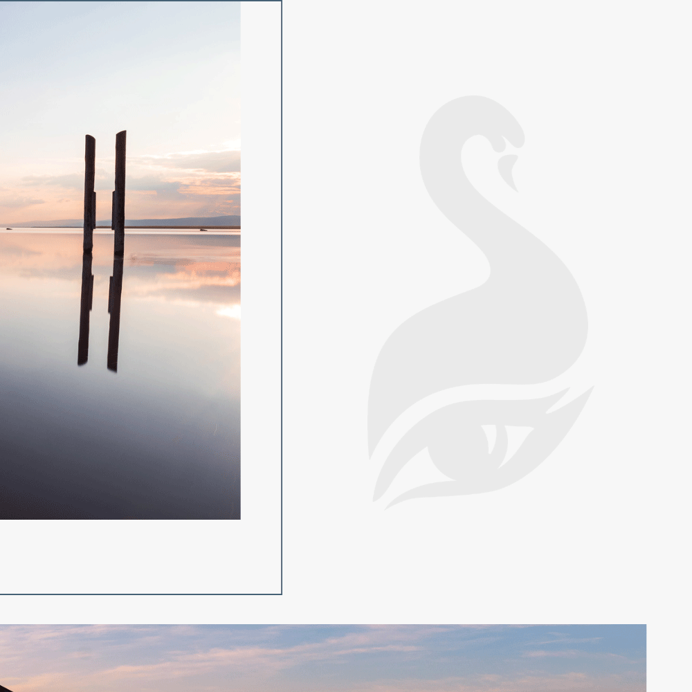 Aufnahme von einem Sonnenuntergang am See