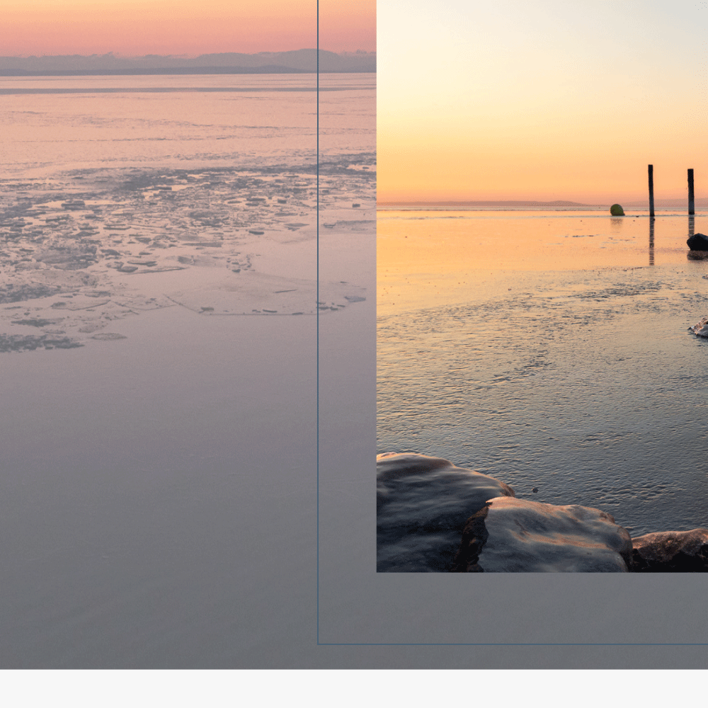 Collage vom Sonnenuntergang am Neusiedlersee